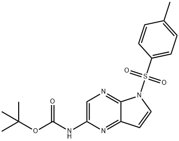 5-甲苯磺?；?5H-吡咯并[2,3-B]吡嗪-2-胺基甲酸叔丁酯